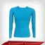 เสื้อรัดรูป Bodyfit แขนยาวคอกลม สีฟ้า deepskyblue