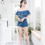จั๊มสูทยีนส์ผ้ายืด
