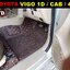 พรมปูพื้นรถยนต์ 7D TOYOTA VIGO 1D / VIGO CAB / VIGO 4D สีกาแฟ เสริมใยดักฝุ่น เข้ารูป เต็มคัน