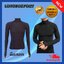 เสื้อรัดกล้ามเนื้อ นิ้วสอดแขนยาวคอตั้ง สีดำ รุ่น Extra สุดยอดผ้ายืดผิวผ้าลื่น