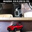 พรมปูพื้นรถยนต์ 6D MAZDA CX-3 (2015-19) พรม6D QX สวยงาม เข้ารูป เต็มคัน 3ชิ้น