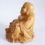 Antique China Smiling Buddha"Laughing Buddha" Wood carving / งานไม้แกะสลัก พระสังกัจจายน์