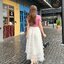 Set เสื้อคอปีนแขนสั้นยืดเด้งๆ สีชมพู มาพร้อมประโปรงมุ่งระบายชั้นๆๆ เอวสม็อค สวมใส่สบาย มีซับใน งานสวยผ้าดีมาก เหมาะกับใส่เที่ยวถ่ายรูปคาเฟ่ชิวๆ หรือ ทะเล