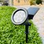สปอร์ตไลท์ปักสนามโซล่าเซลล์ 7 LED(super bright) (เเสง : แดง)