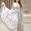 Dress คอวีป้ายหน้า
