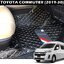 พรมปูพื้นรถยนต์6D TOYOTA COMMUTER 2019-30 (เฉพาะชิ้นหน้ารถ) พรมหนัง6D QX สวยงาม เข้ารูป1ชิ้น