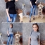 เสื้อไหมพรมคอเต่าแขนสั้น