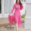 Dress คอกลมแขนยาว