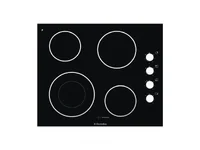 ELECTROLUX เตาไฟฟ้าเซรามิกแบบฝัง 4 หัว กว้าง 610 มม. รุ่น EHEC65BS ELECTROLUX เตาไฟฟ้าเซรามิกแบบฝัง 4 หัว กว้าง 610 มม. รุ่น EHEC65BS