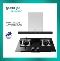GORENJE ชุดเช็ท เครื่องดูดควัน รุ่น PWHT94XGB + เตาแก๊ส รุ่น GTW722B-TH GORENJE ชุดเช็ท เครื่องดูดควัน รุ่น PWHT94XGB + เตาแก๊ส รุ่น GTW722B-TH