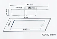 AXIA อ่างล้างจาน รุ่น ICONIC 11650 AXIA อ่างล้างจาน รุ่น ICONIC 11650