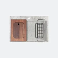EVE อ่างล้างจาน หินอ่อนสังเคราะห์ รุ่น MOONRIVER 780/520 WHITE