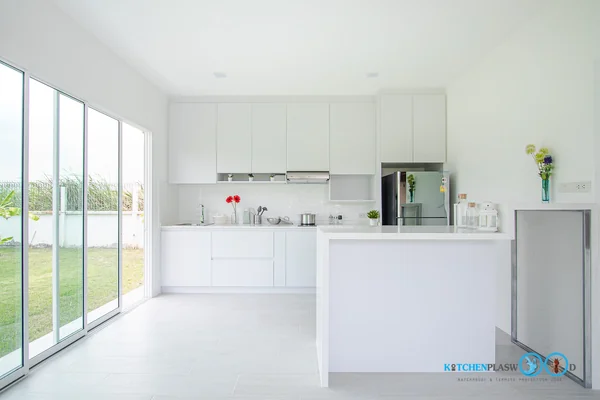 ชุดครัวบิ้วอิน All White Tone Kitchen Room ห้องครัวโมเดิร์น สุดคลีน 2.96 x 3.82 mm. ชุดครัวบิ้วอิน All White Tone Kitchen Room ห้องครัวโมเดิร์น สุดคลีน 2.96 x 3.82 mm.