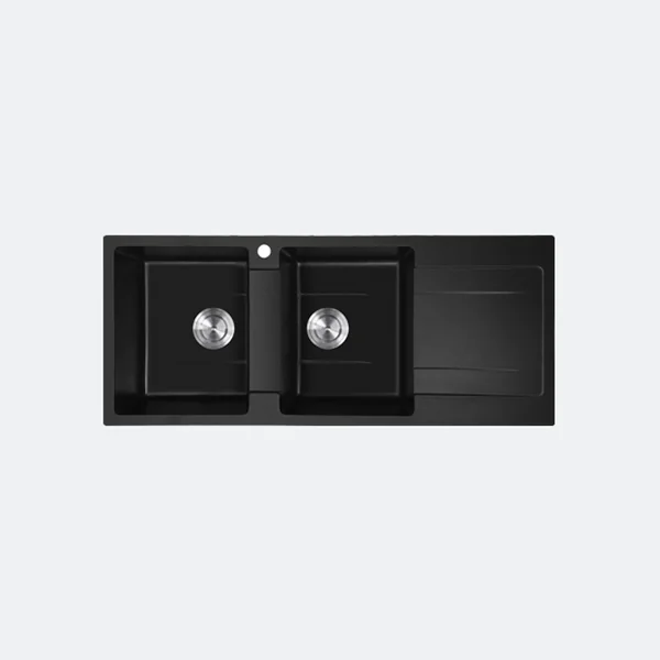 EVE อ่างล้างจาน พักขวา รุ่น KNOX 1160/500 BLACK EVE อ่างล้างจาน พักขวา รุ่น KNOX 1160/500 BLACK