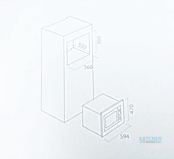  ELICA เตาอบไมโครเวฟ รุ่น EPBI MWO 280 Touch BK    image 2
