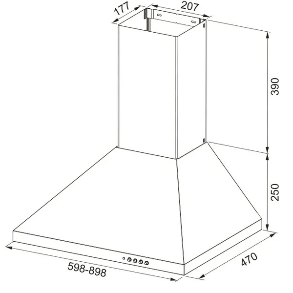 FRANKE เครื่องดูดควัน รุ่น FDL 665 XS image 2 FRANKE เครื่องดูดควัน รุ่น FDL 665 XS image 2