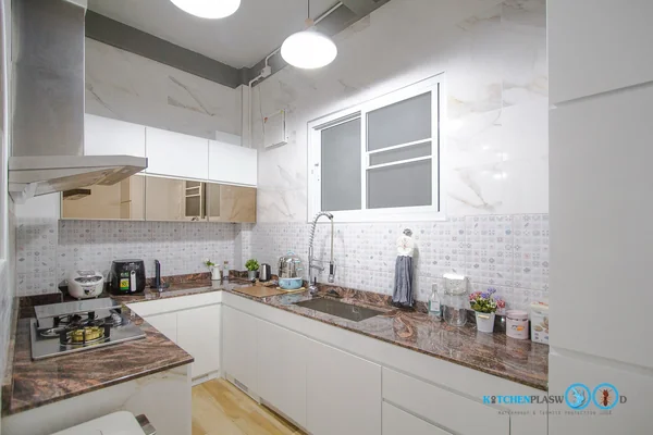  ชุดครัวบิ้วอิน Modern Luxury Kitchen ครัวโทนขาว สไตล์โมเดิร์นสุดหรู 5.70 x 1.82 mm.    image 2
