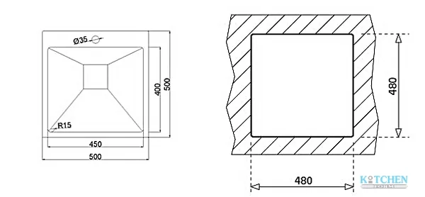 TEKA อ่างล้างจาน รุ่น TQ 50 image 2 TEKA อ่างล้างจาน รุ่น TQ 50 image 2