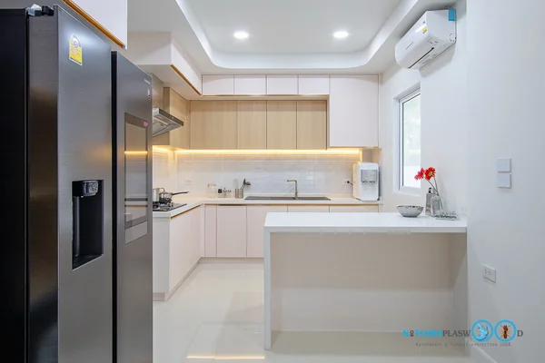 ชุดครัวบิ้วอิน Sweet & Luxury Kitchen โทนหวานสไตล์โมเดิร์น 3.66 x 1.18 m. ชุดครัวบิ้วอิน Sweet & Luxury Kitchen โทนหวานสไตล์โมเดิร์น 3.66 x 1.18 m.