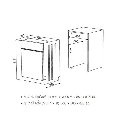 HAFELE เครื่องล้างจาน รหัส 495.06.500 image 4 HAFELE เครื่องล้างจาน รหัส 495.06.500 image 4