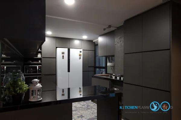 ชุดครัวบิ้วอิน Dark Shadow Kitchen 2.50 x 5.32 mm. image 2 ชุดครัวบิ้วอิน Dark Shadow Kitchen 2.50 x 5.32 mm. image 2