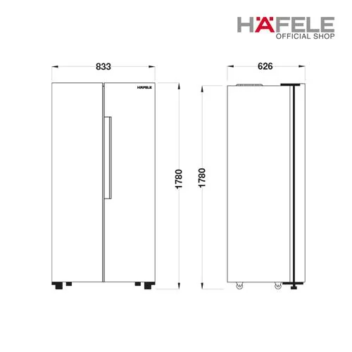 HAFELE ตู้เย็นตั้งพื้น รุ่น NERO-SERIES รหัส 538.18.050 (495.06.658) image 2 HAFELE ตู้เย็นตั้งพื้น รุ่น NERO-SERIES รหัส 538.18.050 (495.06.658) image 2