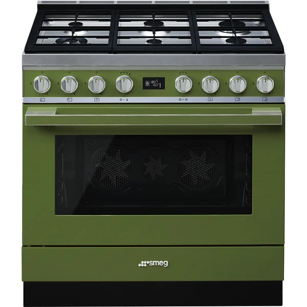 SMEG เตาตั้งพื้น สีเขียว รุ่น CPF9GMOG