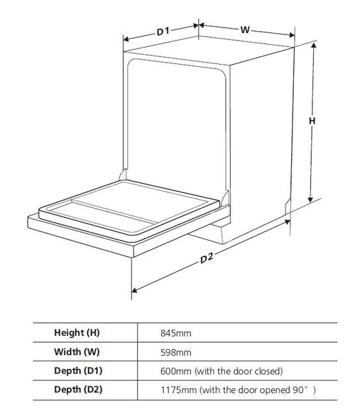FRANKE เครื่องล้างจาน รุ่น FDWF 814 D A++ XS image 2 FRANKE เครื่องล้างจาน รุ่น FDWF 814 D A++ XS image 2