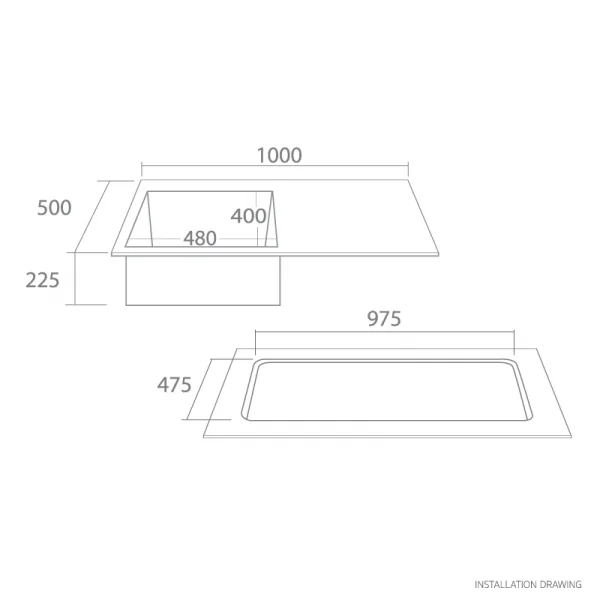  TECNOGAS อ่างล้างจาน รุ่น TNP 1092 UD    image 2