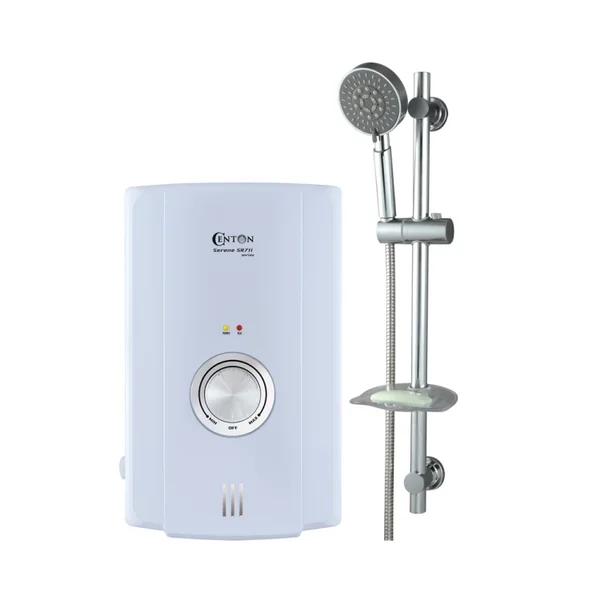 CENTON เครื่องทำน้ำอุ่น สีขาว รุ่น SR711E SS 5.5 KW CENTON เครื่องทำน้ำอุ่น สีขาว รุ่น SR711E SS 5.5 KW