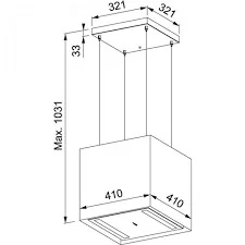  FRANKE เครื่องดูดควันกลางห้อง รุ่น FME 407 GLASS BM    image 2