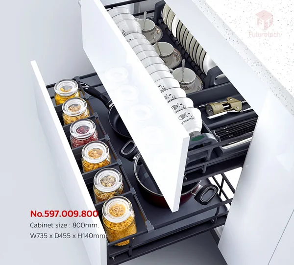 FUTURETECH ชุดตะแกรง (SOFT CLOSE) รุ่น 597.009.800