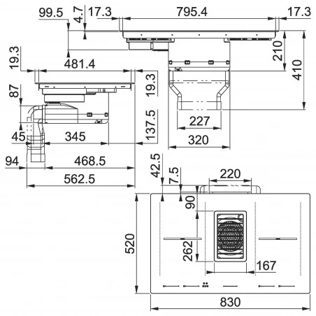 FRANKE เตาแม่เหล็กไฟฟ้า + เครื่องดูควัน รุ่น FMY 839 HI image 4 FRANKE เตาแม่เหล็กไฟฟ้า + เครื่องดูควัน รุ่น FMY 839 HI image 4