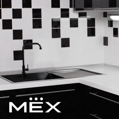 MEX อ่างล้างจาน หลุมซ้ายที่พักขวา รุ่น SCD1001GM image 5 MEX อ่างล้างจาน หลุมซ้ายที่พักขวา รุ่น SCD1001GM image 5