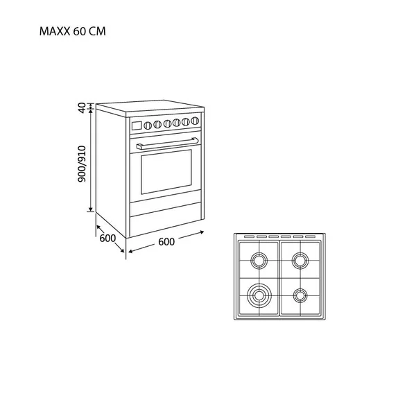 EVE เตาตั้งพื้น รุ่น MAXX 60 CM. image 2 EVE เตาตั้งพื้น รุ่น MAXX 60 CM. image 2