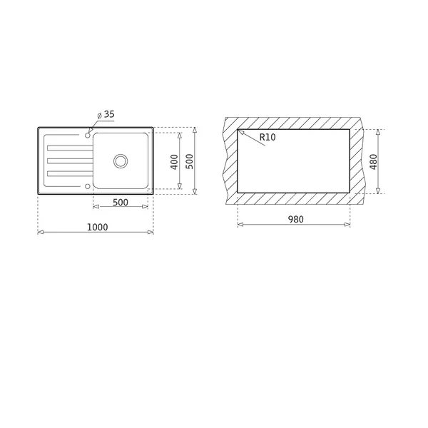 TEKA อ่างล้างจาน รุ่น TX 1B 1D image 2 TEKA อ่างล้างจาน รุ่น TX 1B 1D image 2
