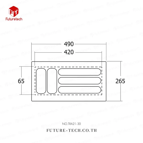  FUTURETECH ถาดใส่ช้อนส้อม รุ่น TRA21-30    image 2