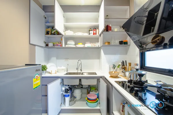 ชุดครัวบิ้วอิน Mini Kitchen L Shape 3.10 x 2.06 mm. image 2 ชุดครัวบิ้วอิน Mini Kitchen L Shape 3.10 x 2.06 mm. image 2