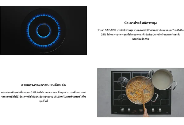  TEKA เตาแก๊สแบบฝัง 2 หัว กระจก รุ่น GK LUX 30.1 2G GLASS    image 2