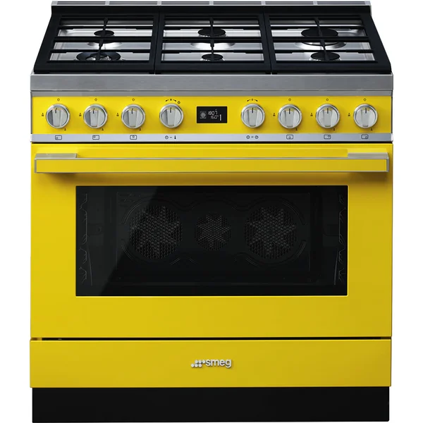 SMEG เตาตั้งพื้น สีเหลือง รุ่น CPF9GMYW