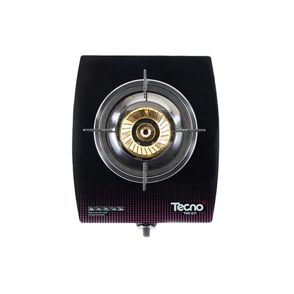 TECNOSTAR เตาแก๊สตั้งโต๊ะ 1 หัว กระจกเทมเปอร์ กำลังไฟ 4,800 วัตต์ รุ่น TNS G 11