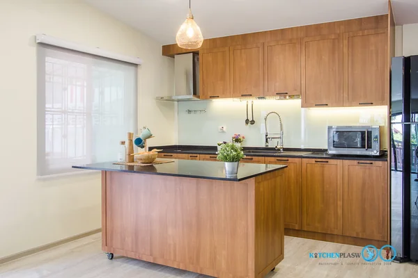 ชุดครัวบิ้วอิน Modern Kitchen ลายไม้ Tintore Walnut 3.00 x 2.34 mm. image 2 ชุดครัวบิ้วอิน Modern Kitchen ลายไม้ Tintore Walnut 3.00 x 2.34 mm. image 2