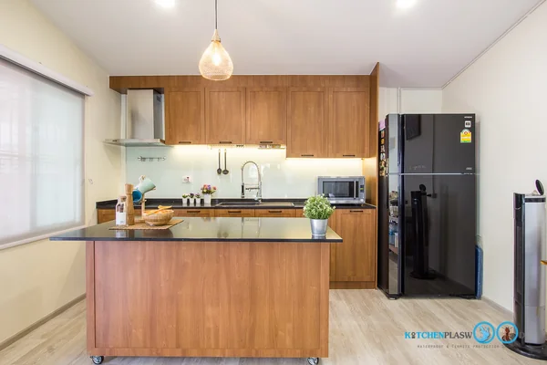 ชุดครัวบิ้วอิน Modern Kitchen ลายไม้ Tintore Walnut 3.00 x 2.34 mm. ชุดครัวบิ้วอิน Modern Kitchen ลายไม้ Tintore Walnut 3.00 x 2.34 mm.
