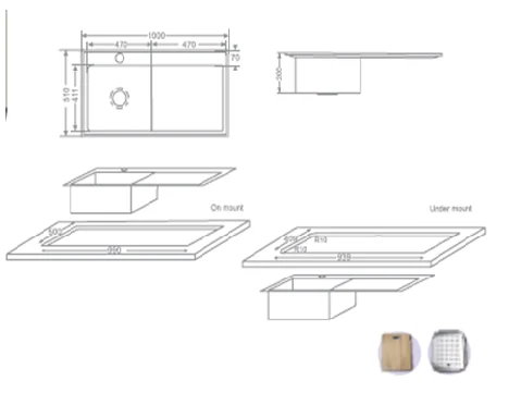 TECNOGAS อ่างล้างจาน รุ่น TNP 11100 QS image 2 TECNOGAS อ่างล้างจาน รุ่น TNP 11100 QS image 2