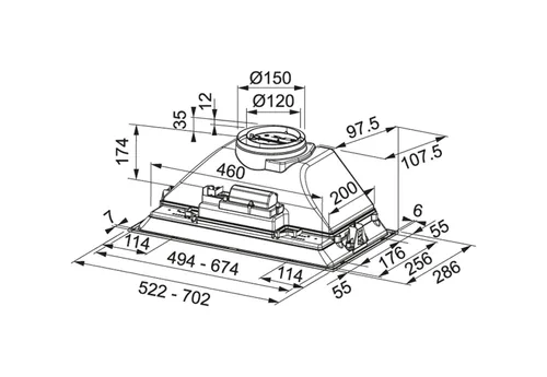 FRANKE เครื่องดูดควัน รุ่น FBI 525 GR image 2 FRANKE เครื่องดูดควัน รุ่น FBI 525 GR image 2