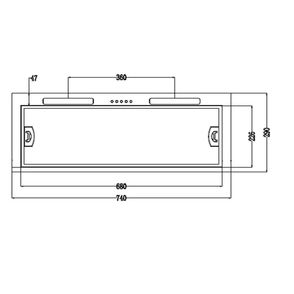  MEX เครื่องดูดควันขนิดติดตั้งในเฟอร์นิเจอร์ รุ่น SP745    image 7