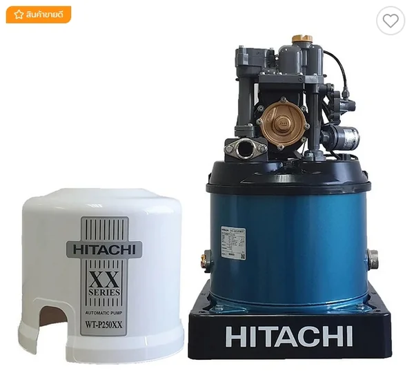 HITACHI ปั๊มอัตโนมัติ 250 วัตต์ รุ่น WT-P250XX HITACHI ปั๊มอัตโนมัติ 250 วัตต์ รุ่น WT-P250XX