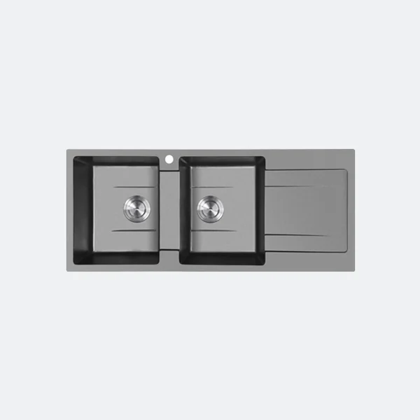 EVE อ่างล้างจาน พักขวา รุ่น KNOX 1160/500 GREY EVE อ่างล้างจาน พักขวา รุ่น KNOX 1160/500 GREY