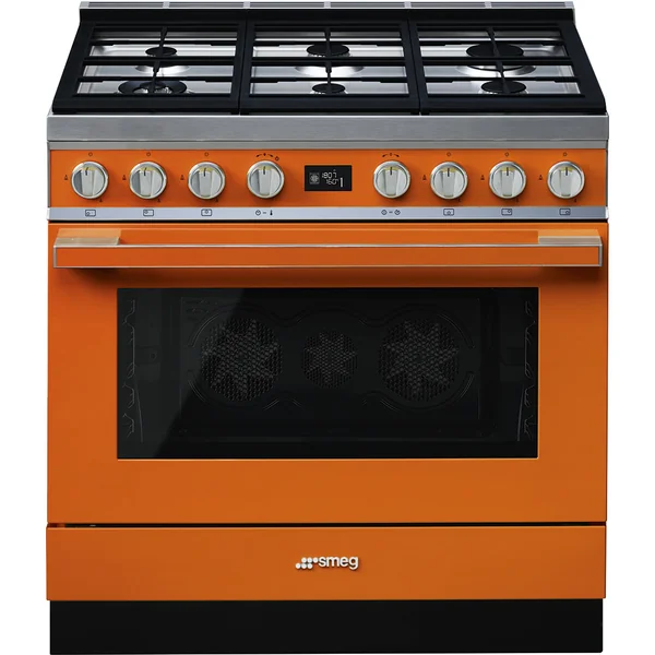 SMEG เตาตั้งพื้น สีส้ม รุ่น CPF9GMOR SMEG เตาตั้งพื้น สีส้ม รุ่น CPF9GMOR