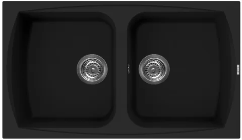 ELLECI อ่างล้างจานแกรนิตแท้ 100% รุ่น Living 450 (full black) ELLECI อ่างล้างจานแกรนิตแท้ 100% รุ่น Living 450 (full black)